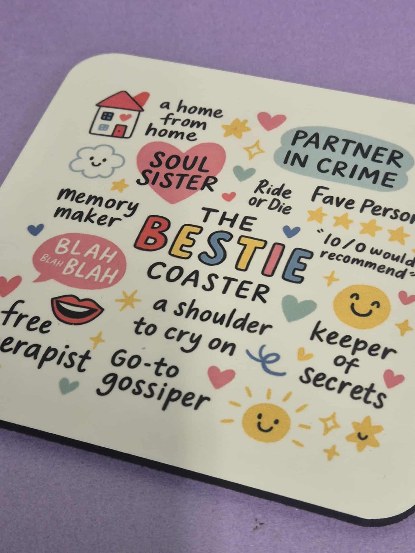 mug & Coater Gift sets - all come cello wrapped - Bestie Design