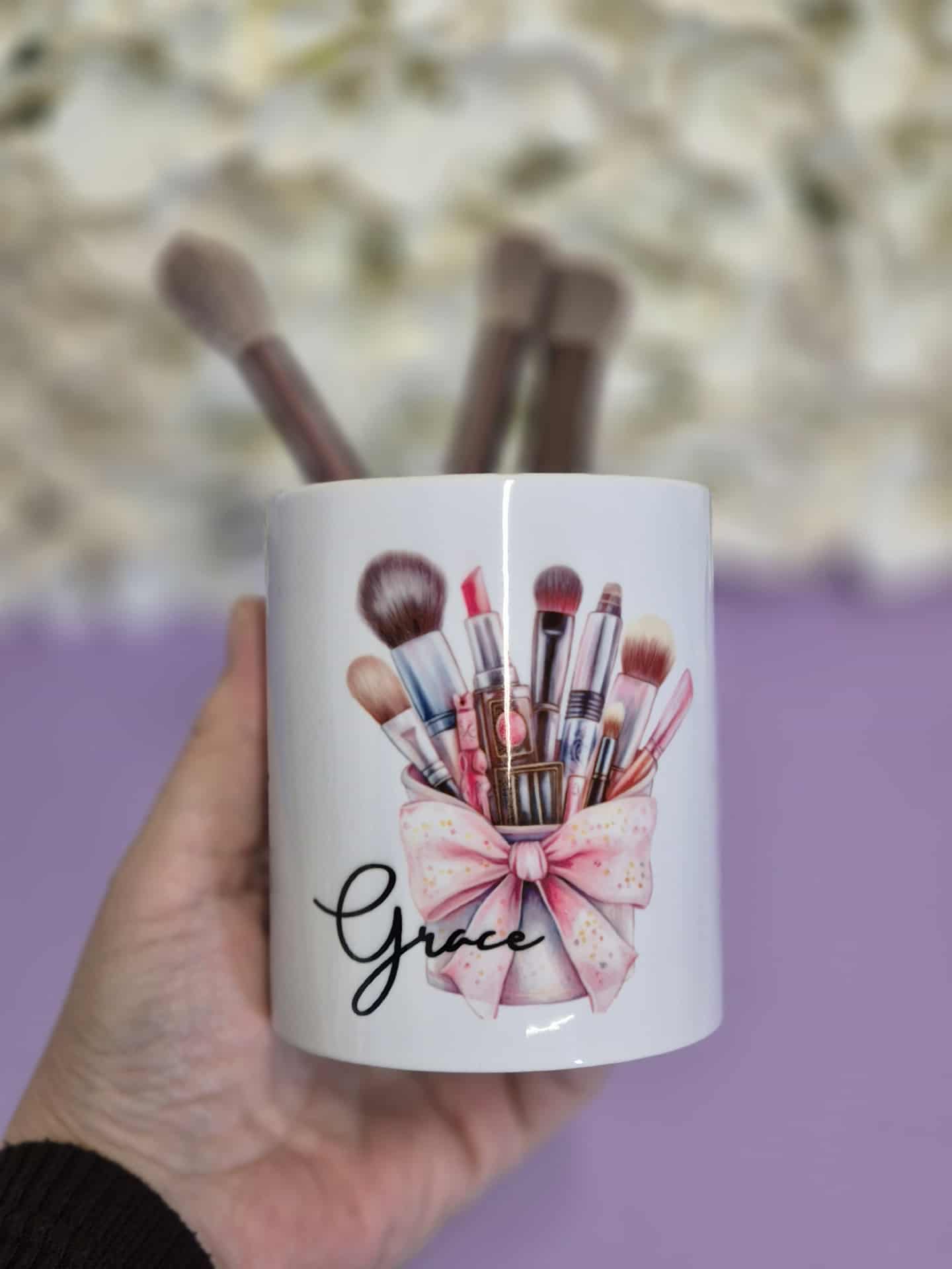Personalised Make Brush pot - ADD YOUR NAME IN NOTES ON ORDER