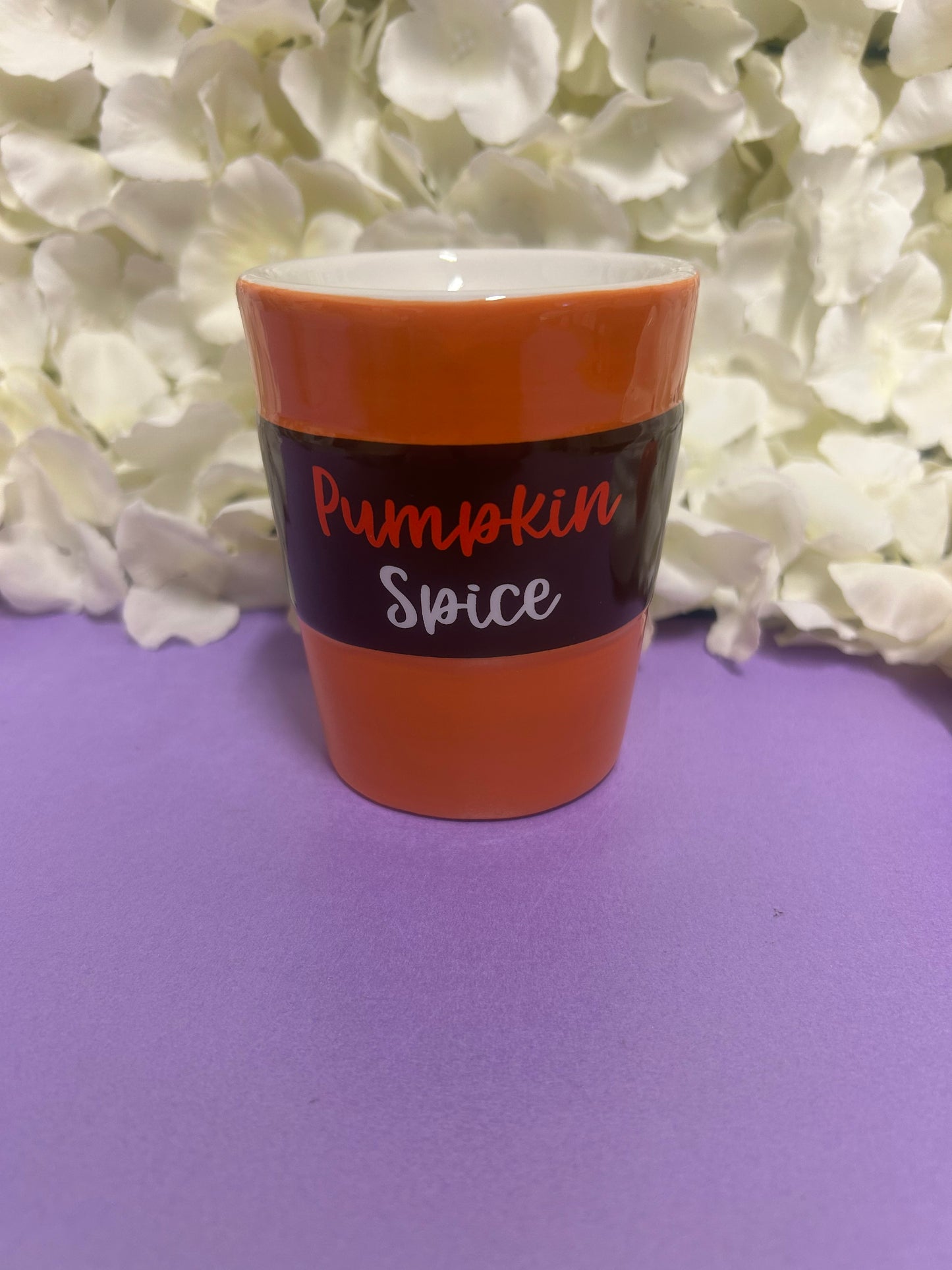 Pumpkin Latte themed Wax Melter and Tin loaded with Wax Melts