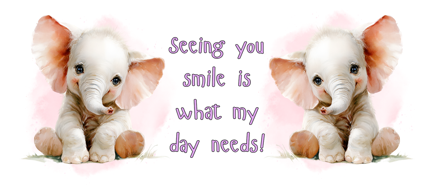 Gift Set - Gift Set - Cute Elephant Gift Set Gift boxed - Seeing you smile today is what my day needs!