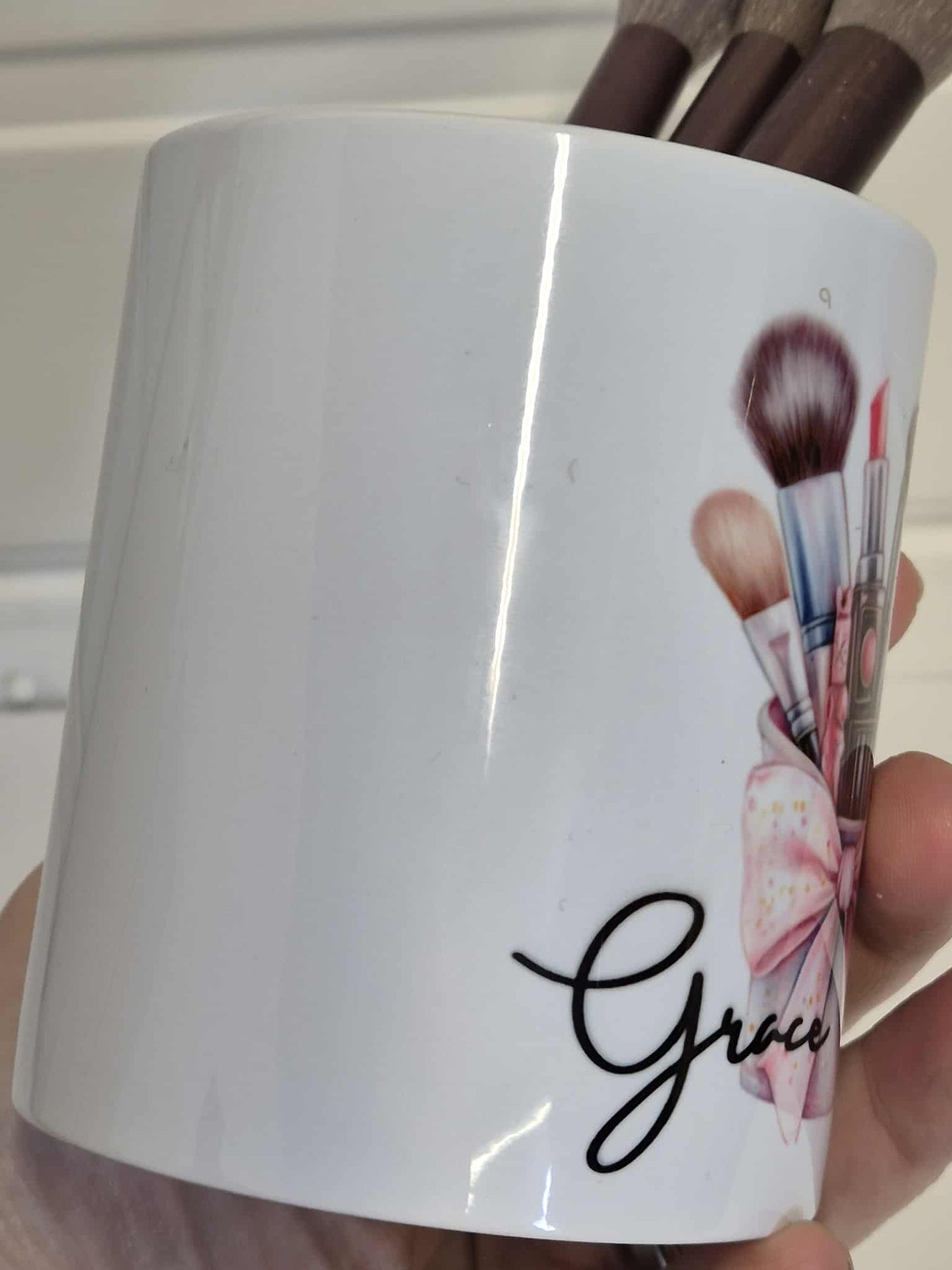 Personalised Make Brush pot - ADD YOUR NAME IN NOTES ON ORDER