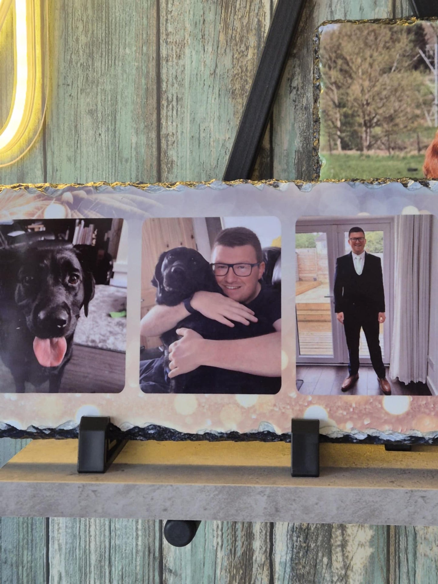 Personalised Picture Slate - BOGOF offer -Buy our 3 picture slate and get a 19x19 slate for free