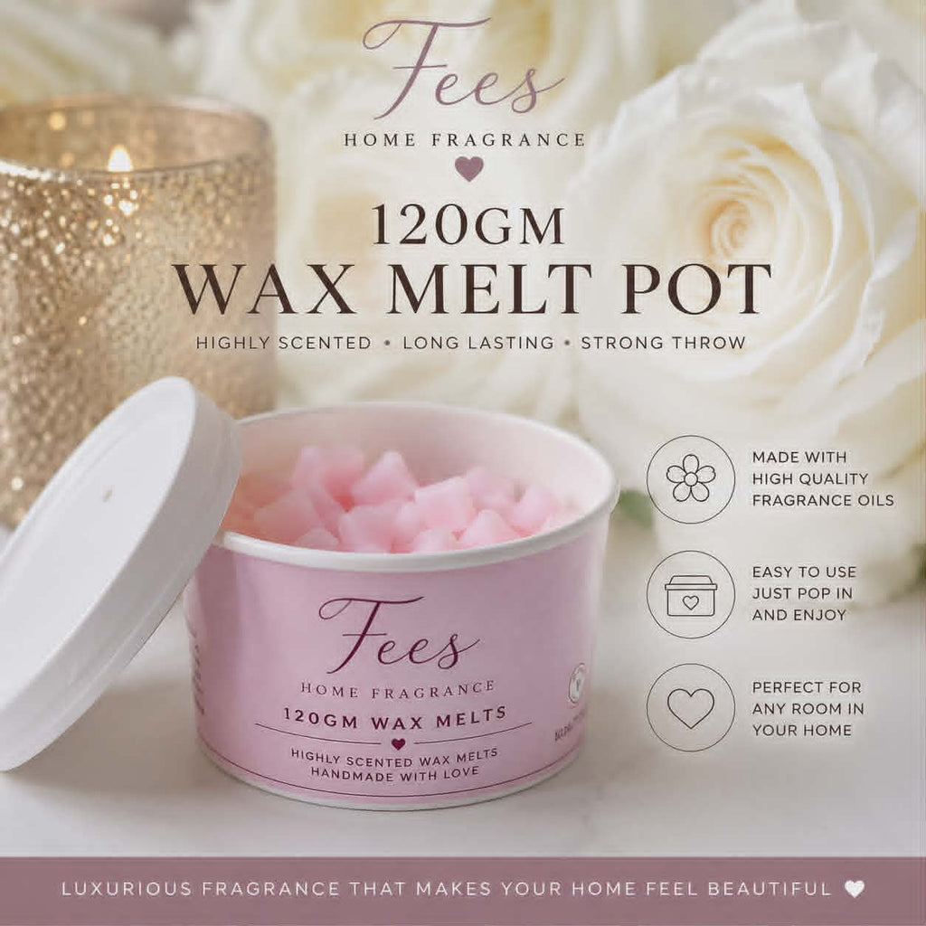 Fees Home Fragrance - Wax Melt Heart Pot 120gms