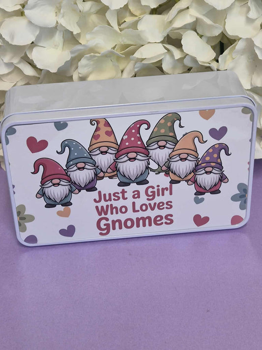 Love Gnomes storage tin - Loaded with 20 Wax Melts - multiple Scents