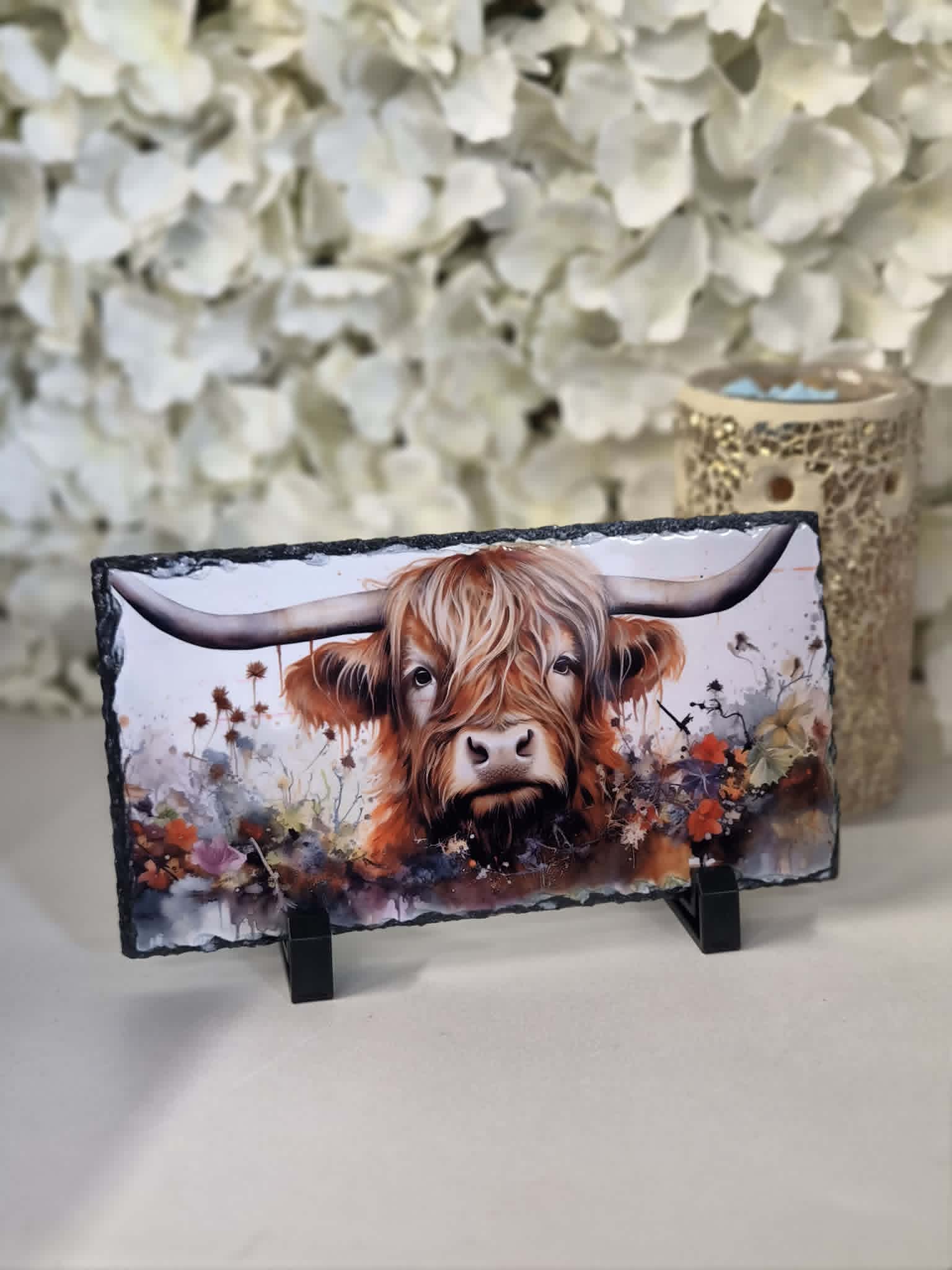 Highland Cow Rectangle slate Gift