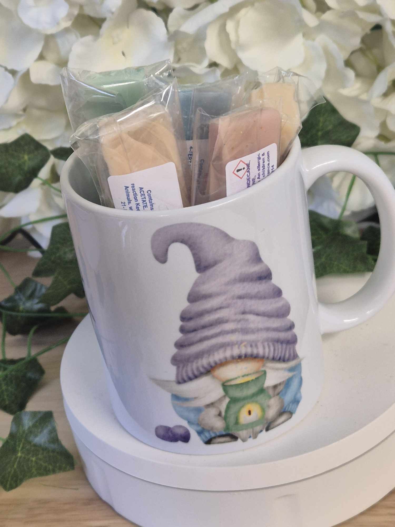 NEW Gnome Personalized mug and wax melt set