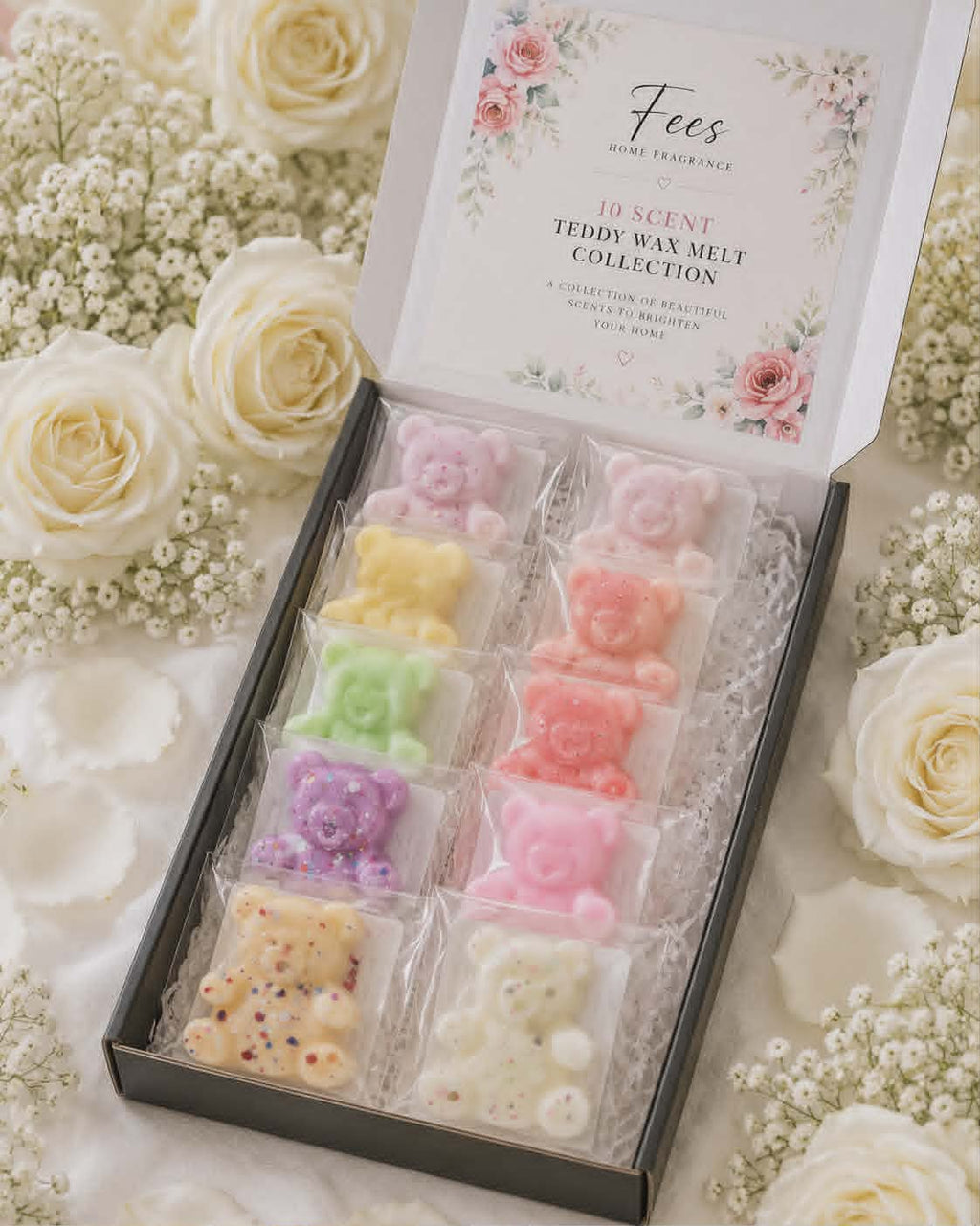 Box of Teddies sample box - 10 scent wax melts