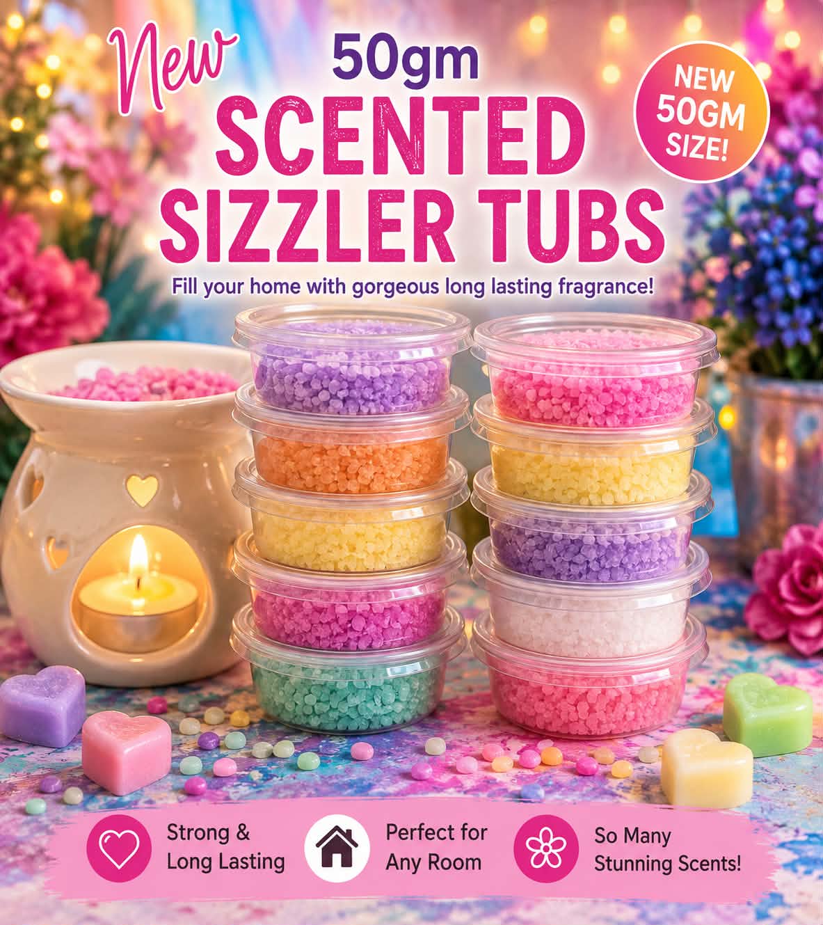 Scented Sizzler 50gm pots scents for him