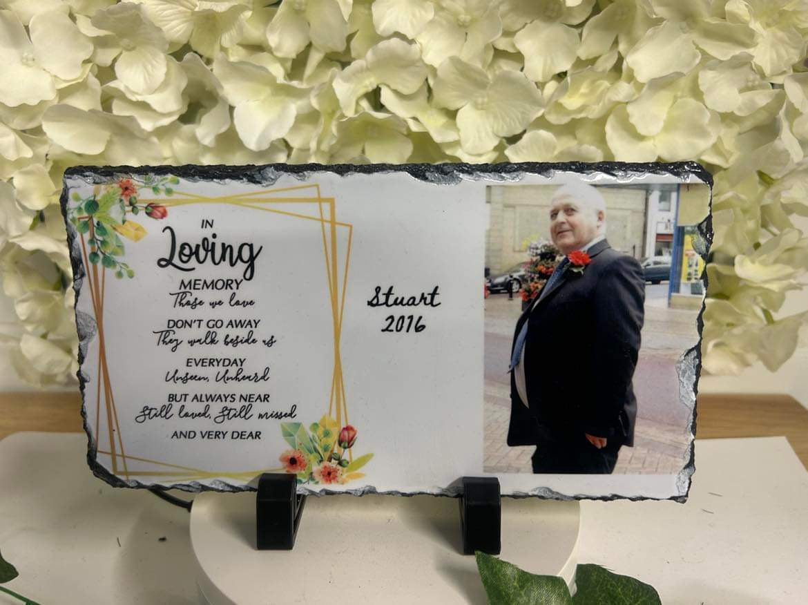 23.5cm x 13.5cm - Personalised Picture Slate - Your Slate Your Choice