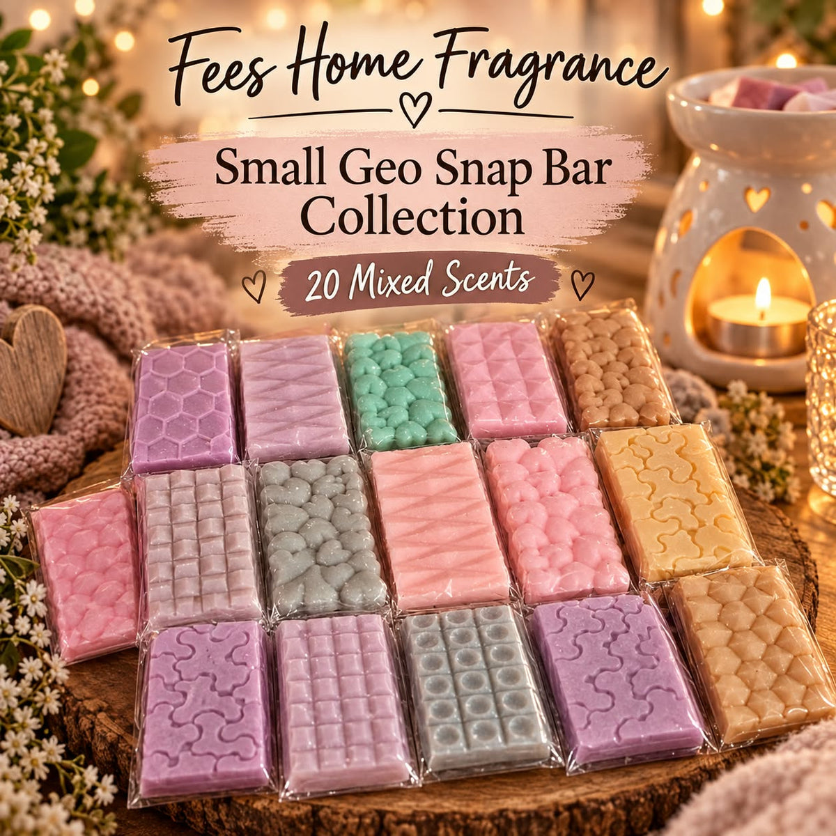 New 20 scent Geo small snap bar collection