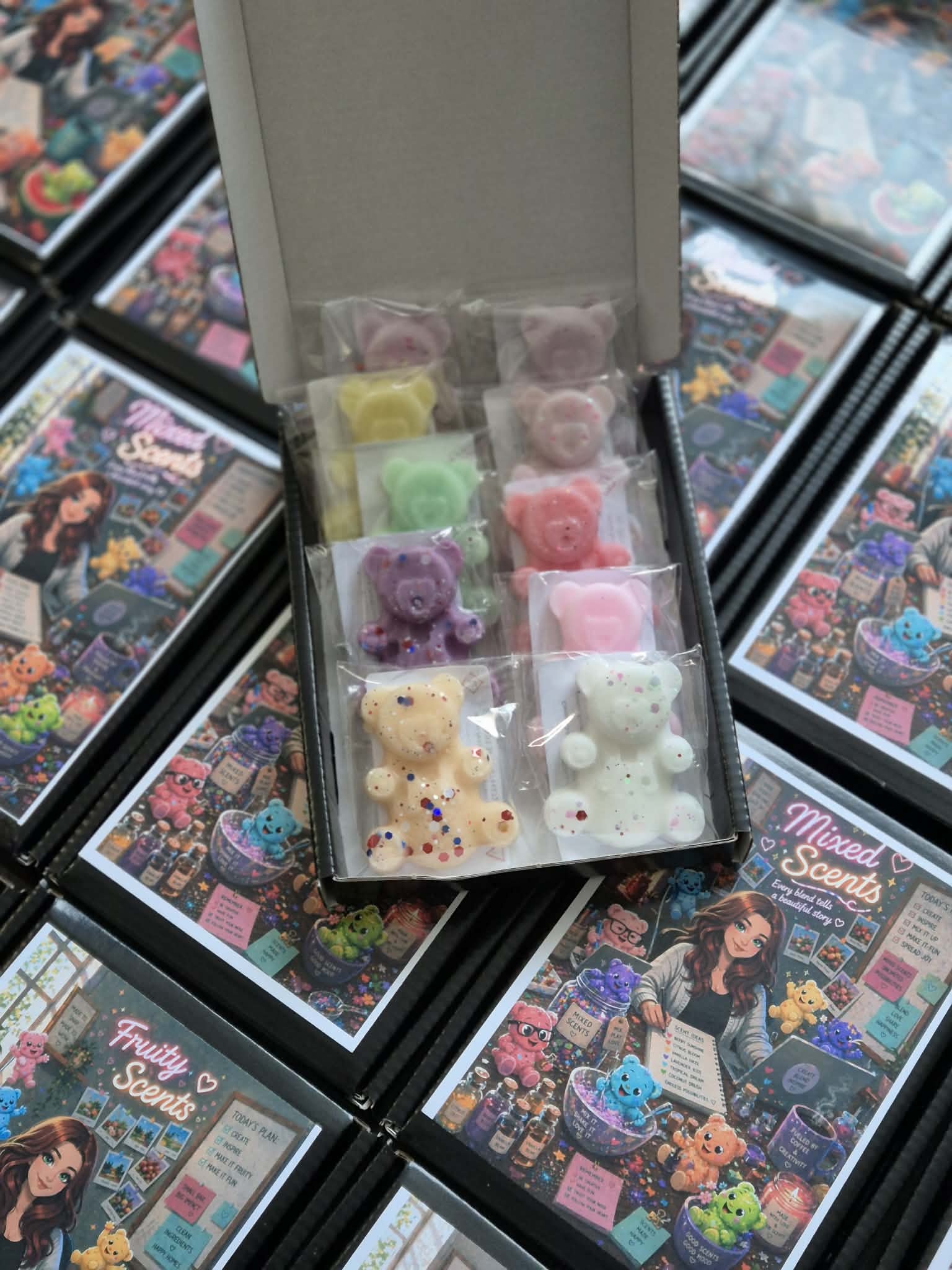 Box of Teddies sample box - 10 scent wax melts