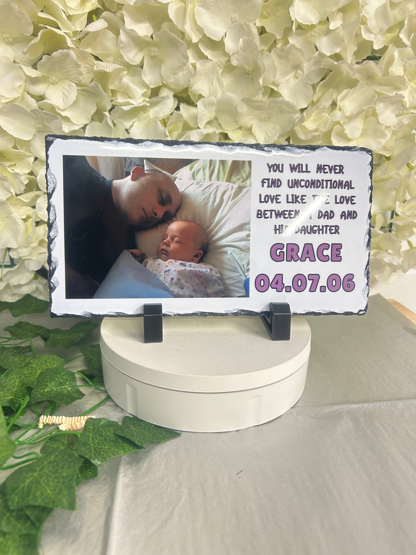 23.5cm x 13.5cm - Personalised Picture Slate - Your Slate Your Choice
