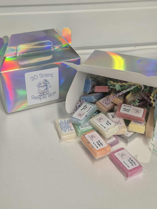 30 scent wax melt sample box
