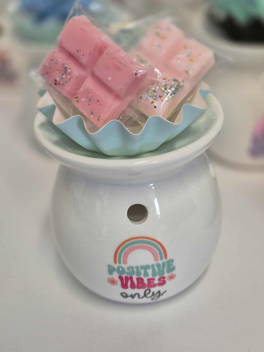 Wax Melt burner gift set  - Cello wrapped