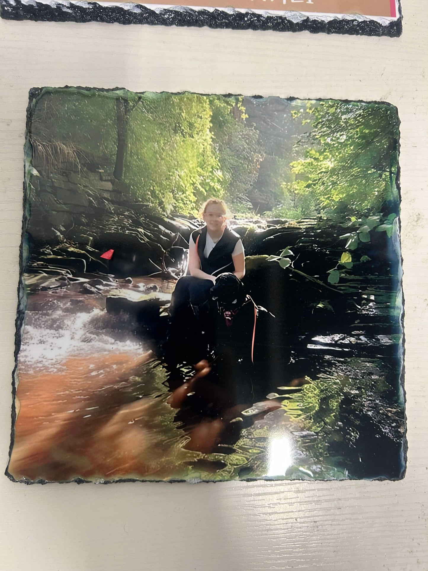 19cm x 19cm - Personalised Picture Slate - Your Slate Your Choice!