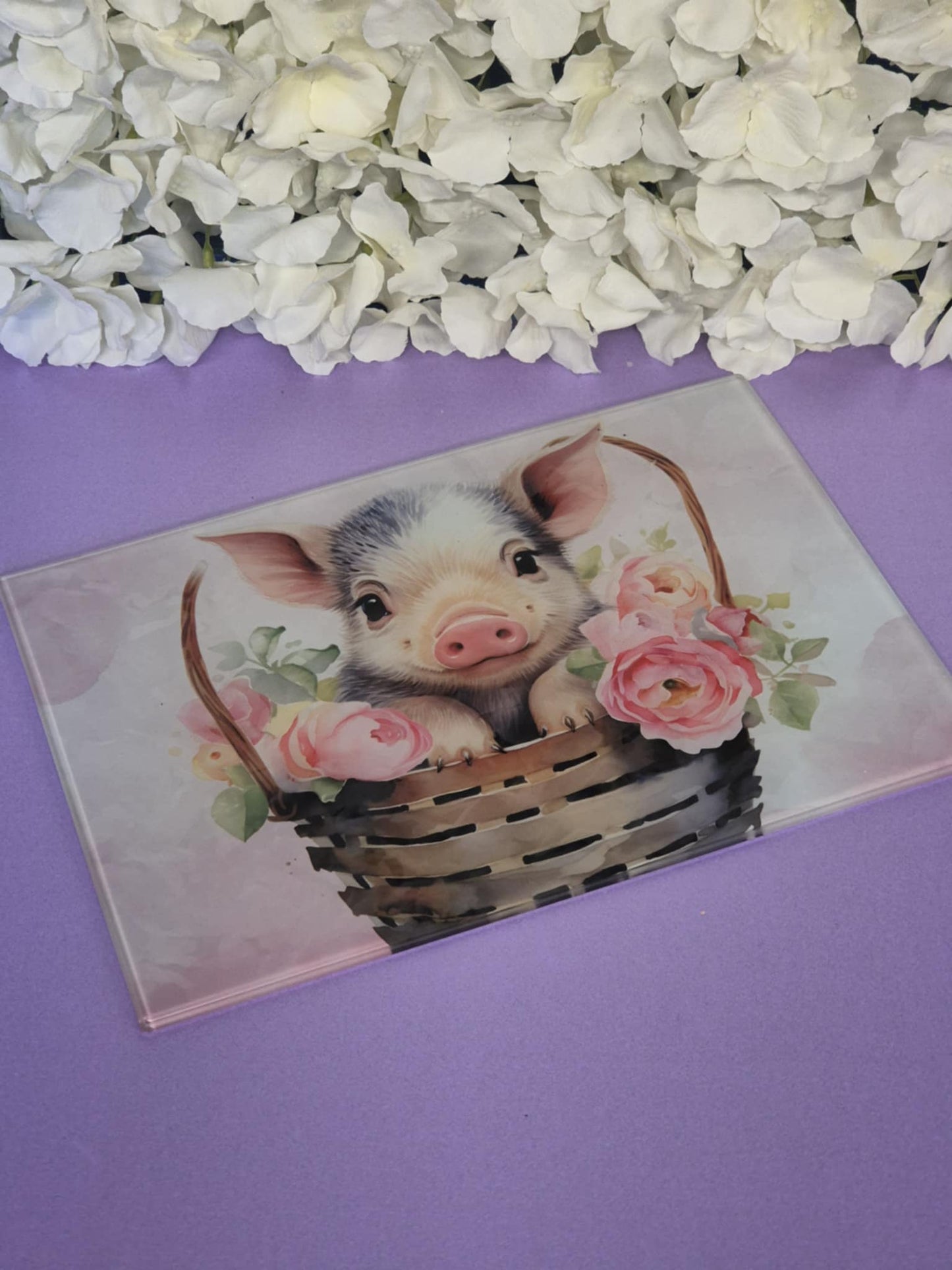 Cutting & Chopping Board A4 Sized - Little Piggie Themed