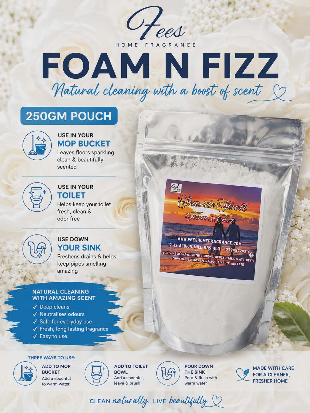 Fees Home Fragrance - 250gm Fizz N Foam