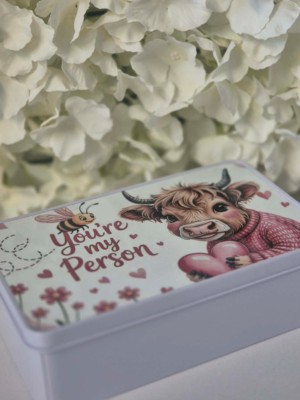 Fees Home Fragrance - Highland Cow Your My Person storage tin - Loaded with 20 Wax Melts packs - multiple Scents  Scented Aroma