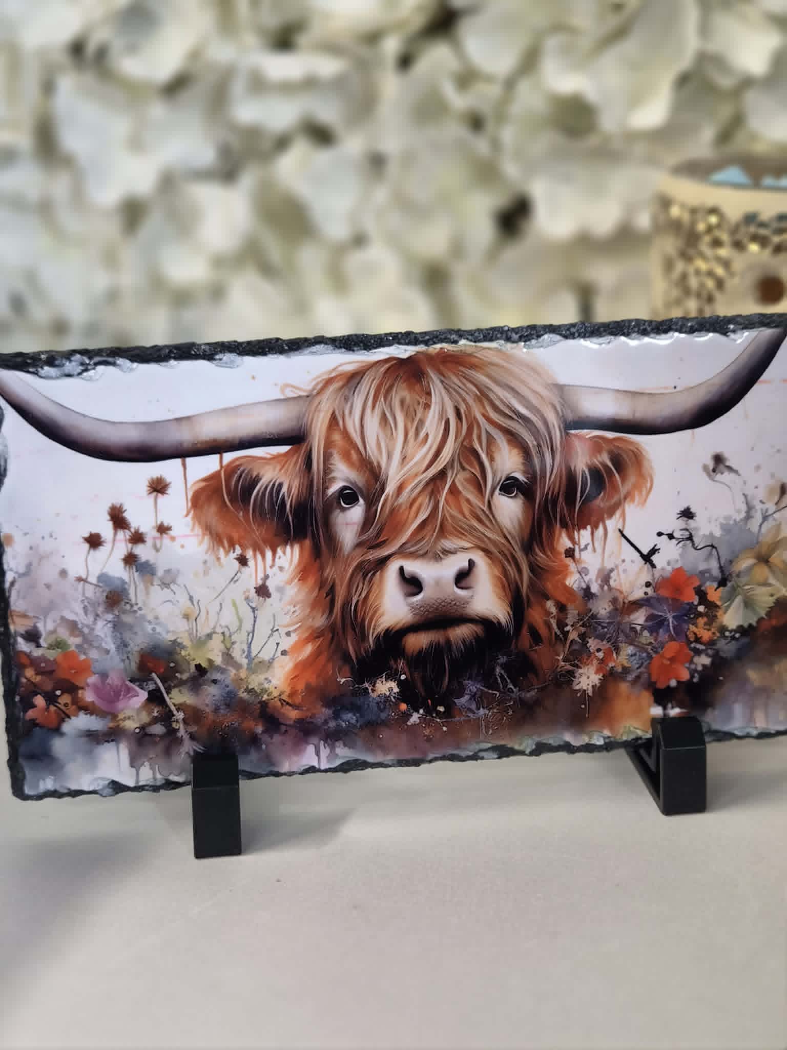 Highland Cow Rectangle slate Gift