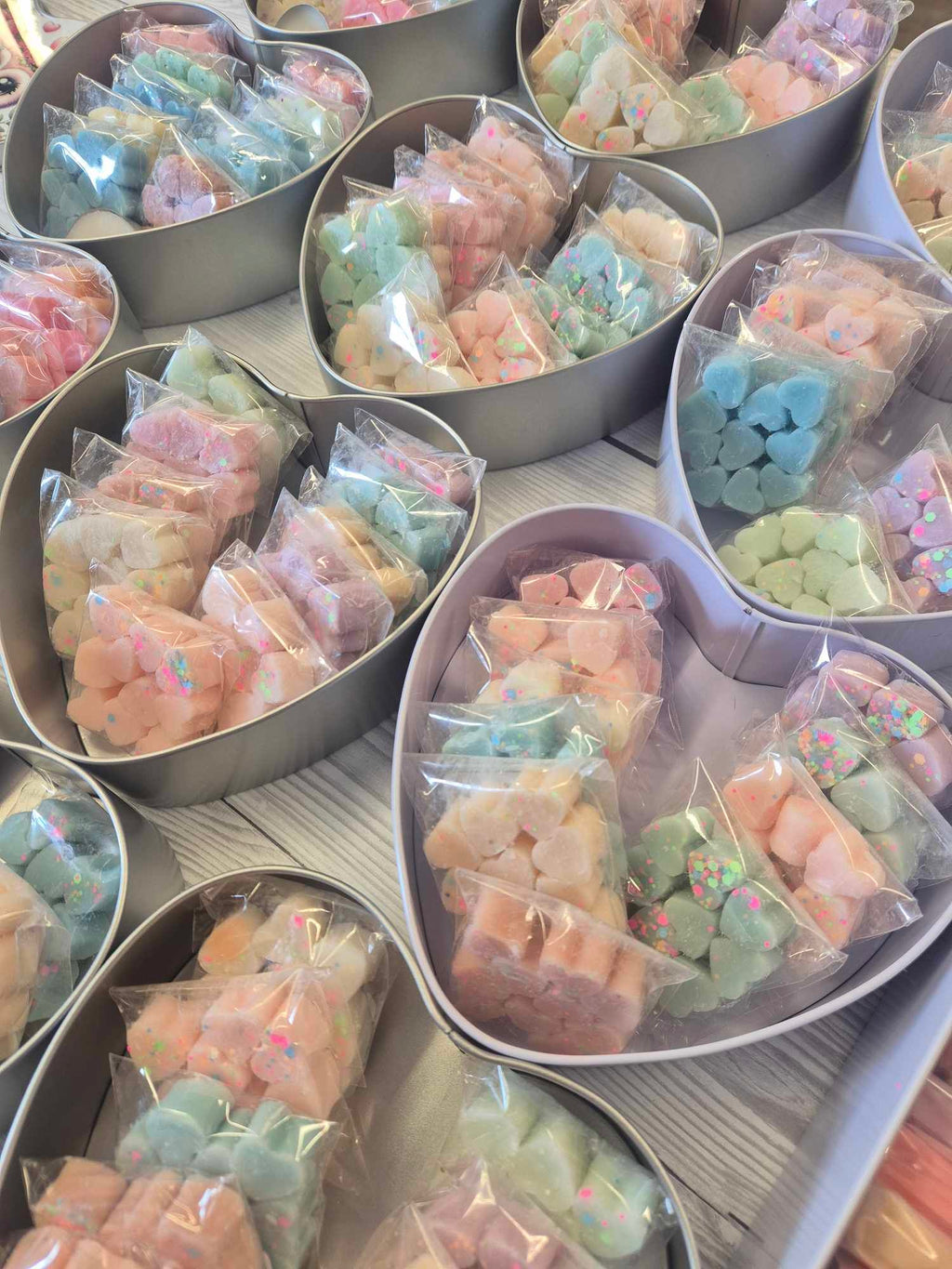 Wax Melt Heart Storage tin - Rainbow Wax melt gnome design Personalized with name