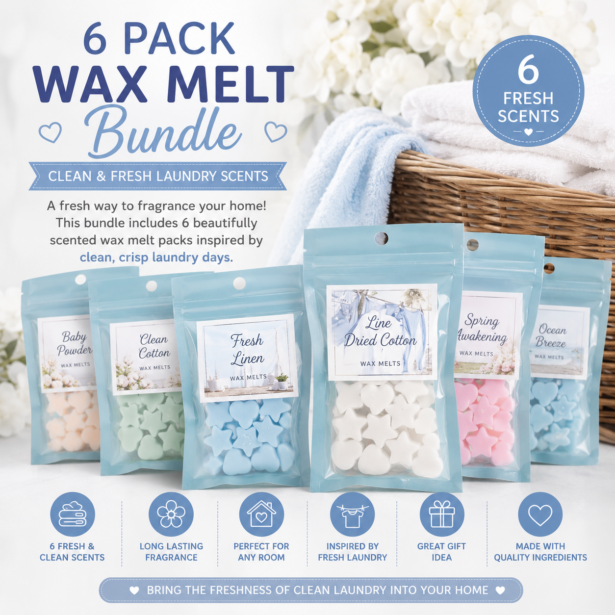 Brand New 6 scent Bundles (clean Fresh)