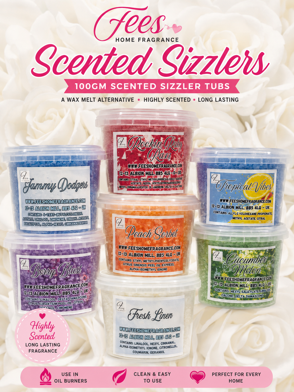 NEW - 100gm Sizzler pots