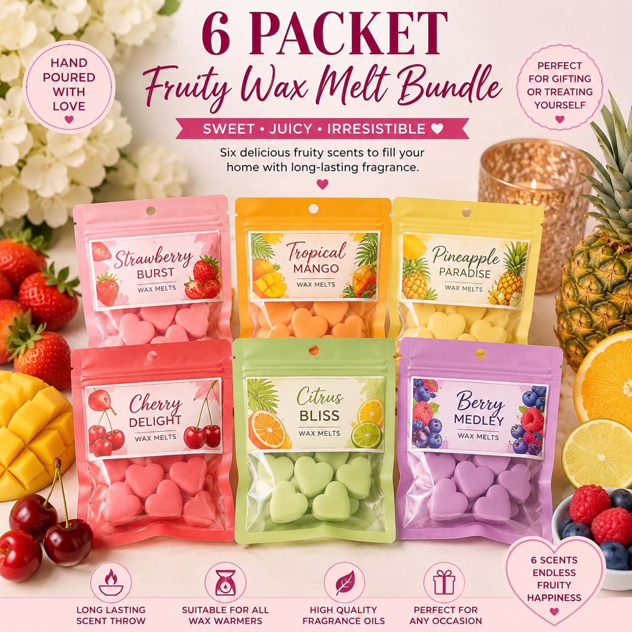 Brand New 6 scent Bundles (Fruity Scents)