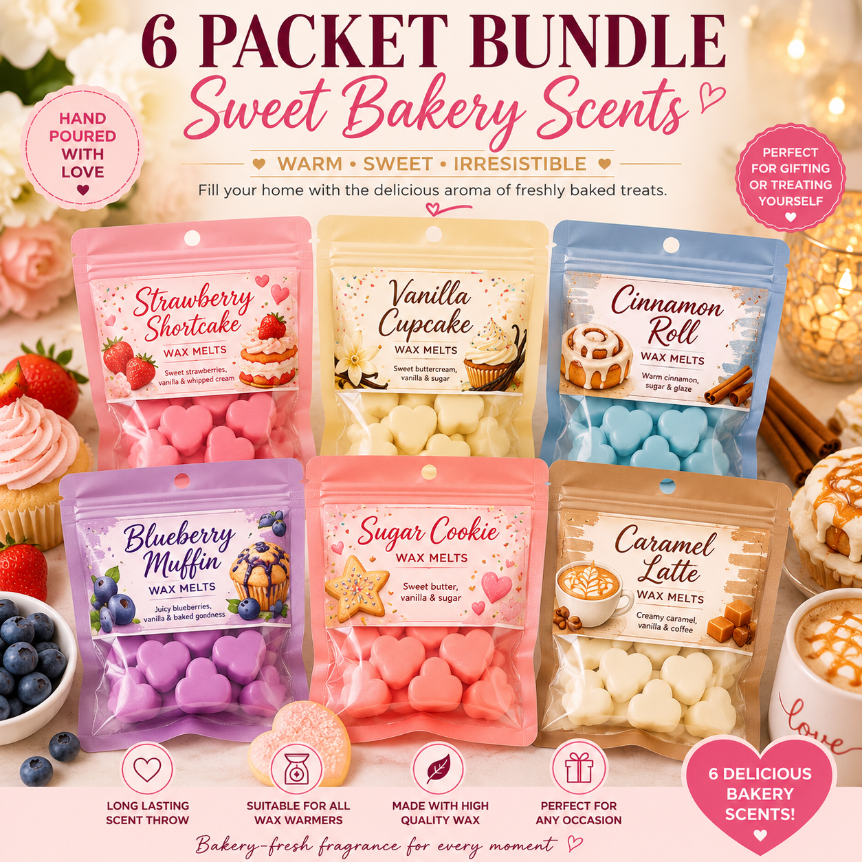Brand New 6 scent Bundles (Sweet Bakery Scents)
